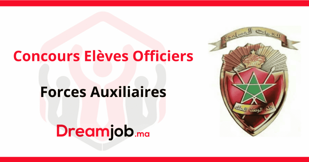 Concours Forces Auxiliaires 2026 Elèves Officiers